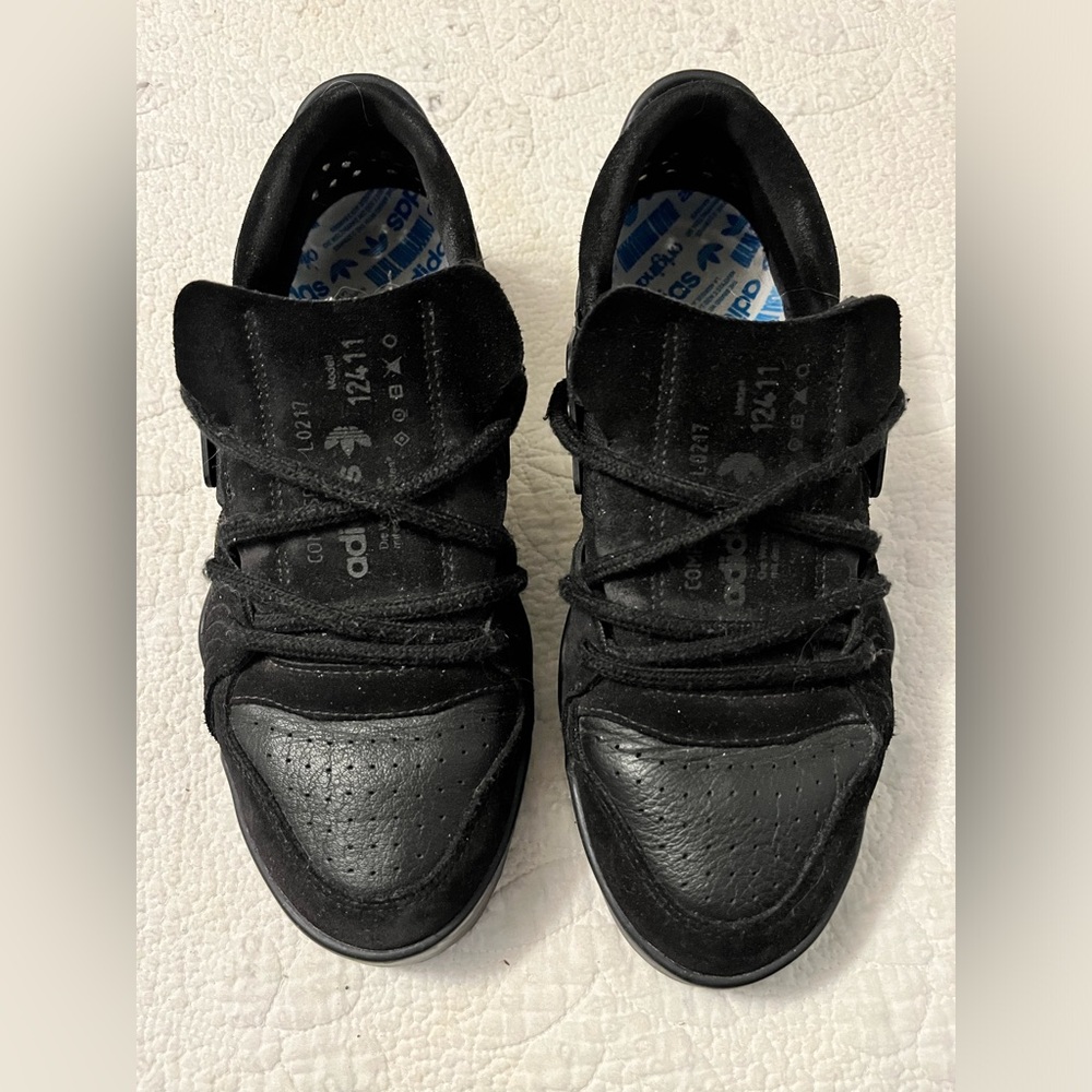 AlexanderWang for adidas black leather and suede sneakers. Mens size 6.5